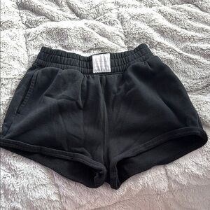 black hollister sweatshorts